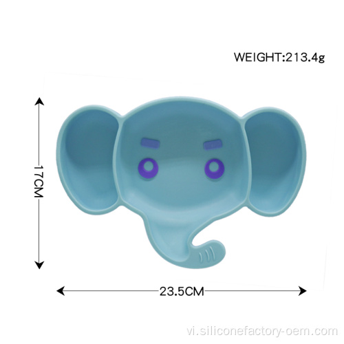 Bát silicon mini mini mini màu xanh trẻ em